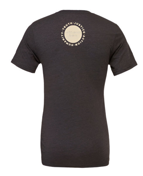 Greenwood Rising Tulsa Flag Tee Dark Grey Heather Back