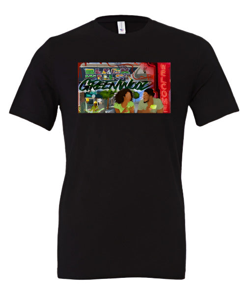 Greenwood Rising Graffiti Tee Black