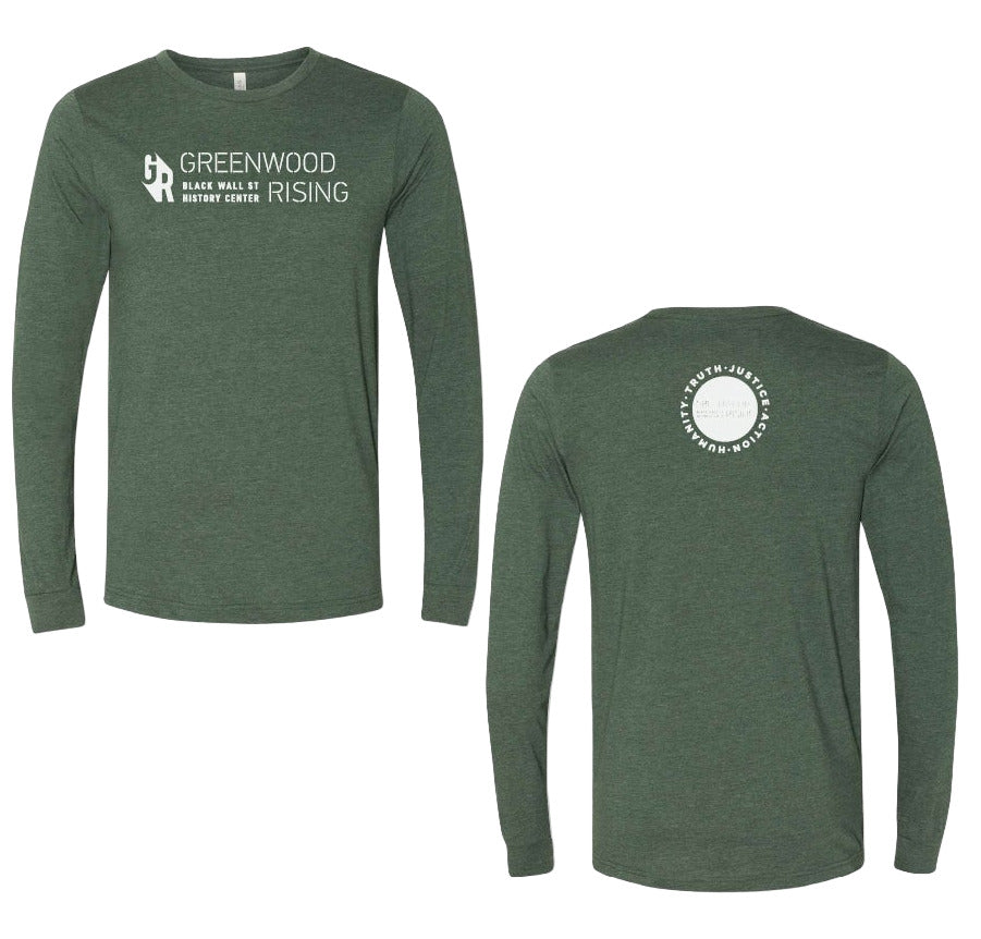 Greenwood Rising Icon Long Sleeve Heather Forest