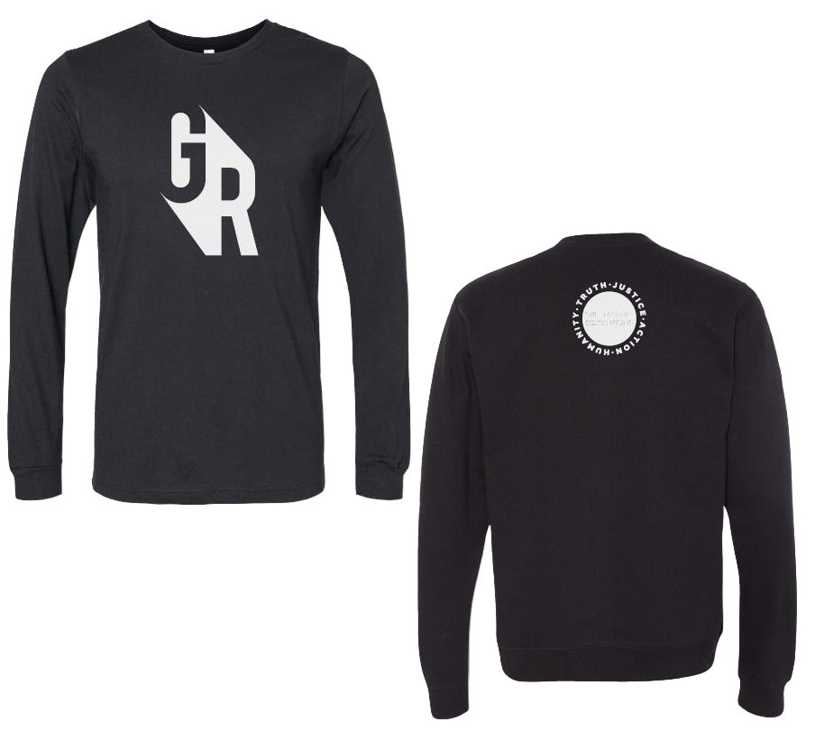 Greenwood Rising Black Long Sleeve Tee