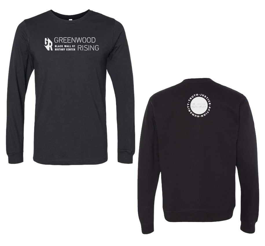 Greenwood Rising Icon Long Sleeve Tee Black