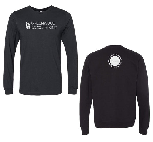 Greenwood Rising Icon Long Sleeve Tee Black