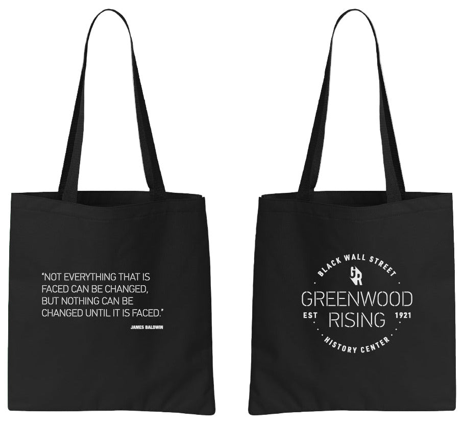 Greenwood Rising Icon Tote Bag Black
