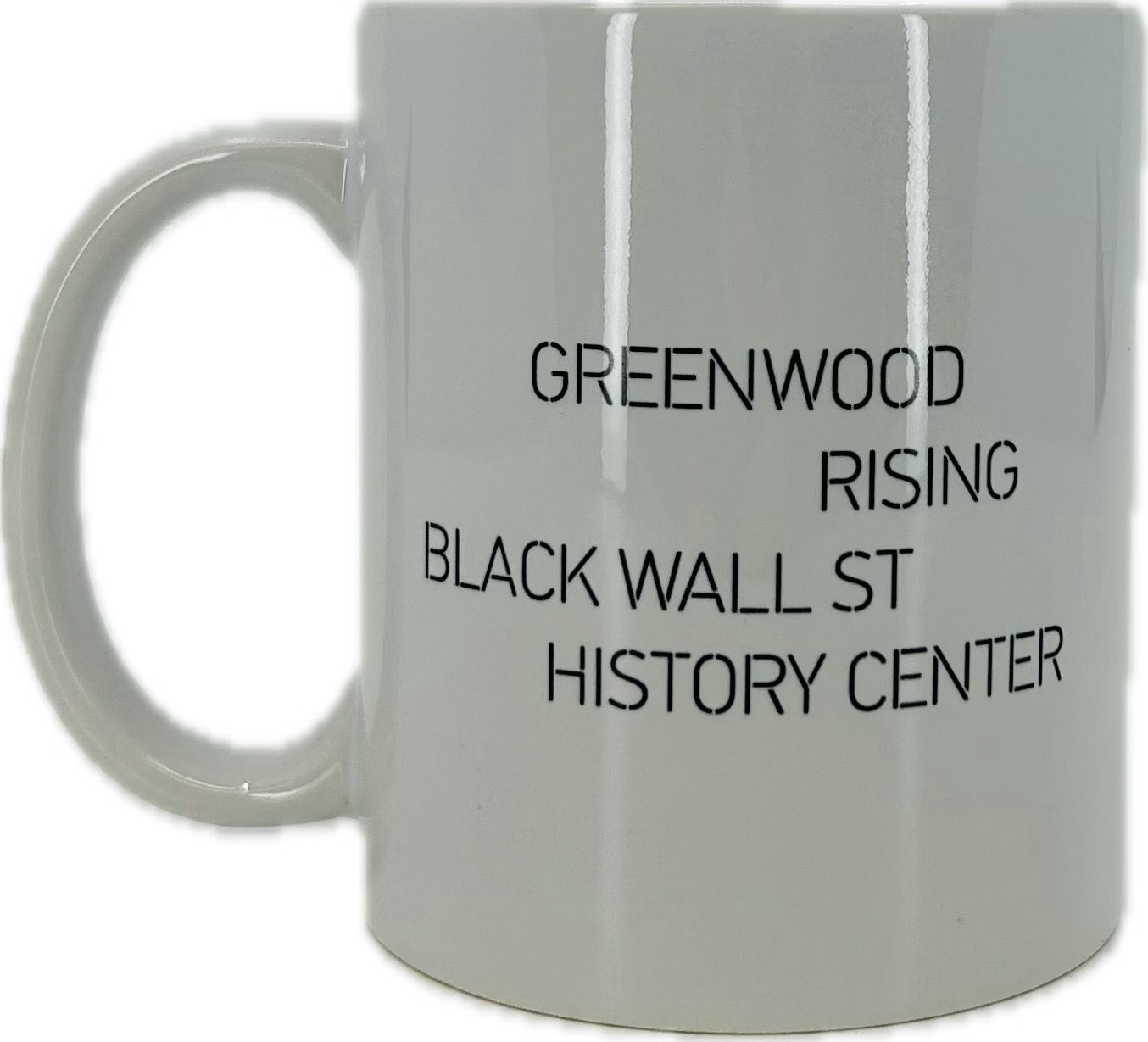 Greenwood Rising Black Wall St Mug