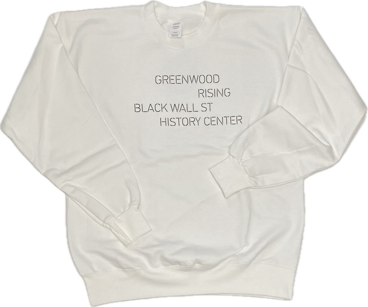 Greenwood Rising Black Wall St Crewneck Sweatshirt