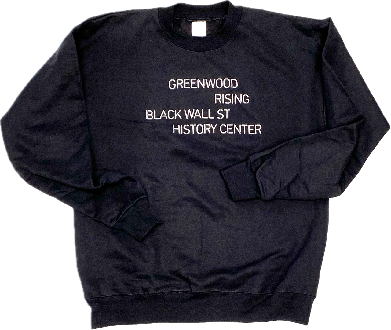 Greenwood Rising Black Wall St Crewneck Sweatshirt