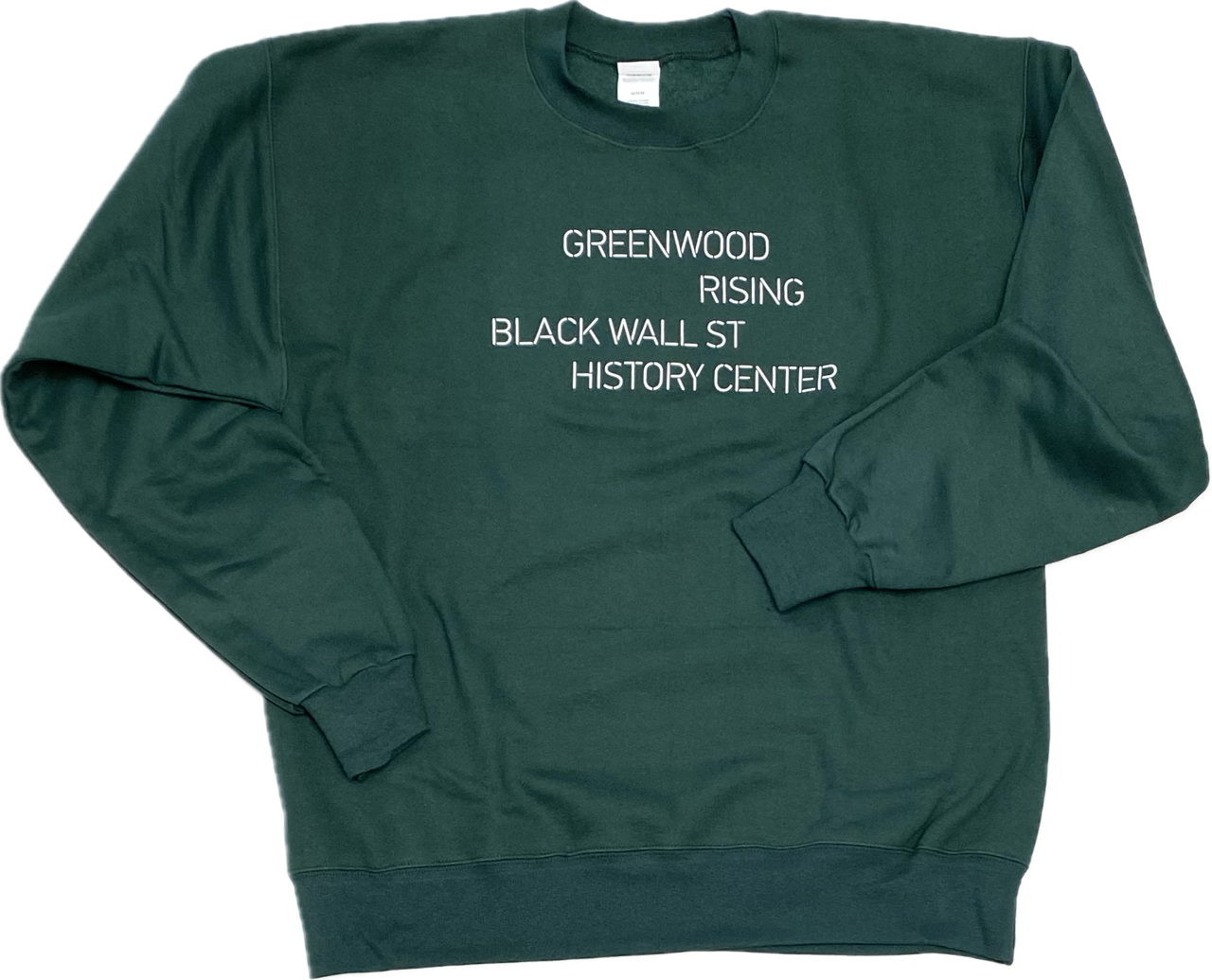 Greenwood Rising Black Wall St Crewneck Sweatshirt