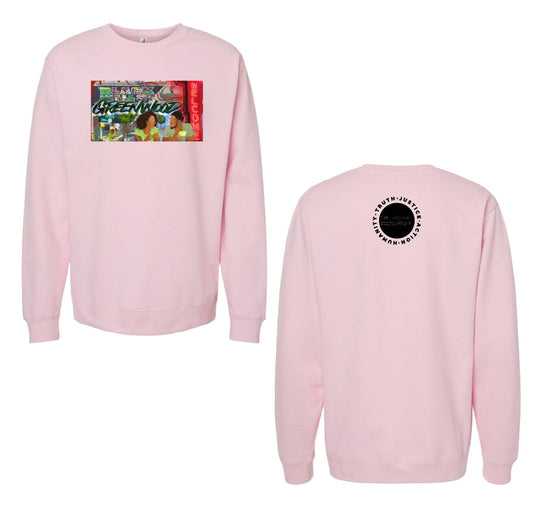 Greenwood Rising Graffiti Sweatshirt Pink