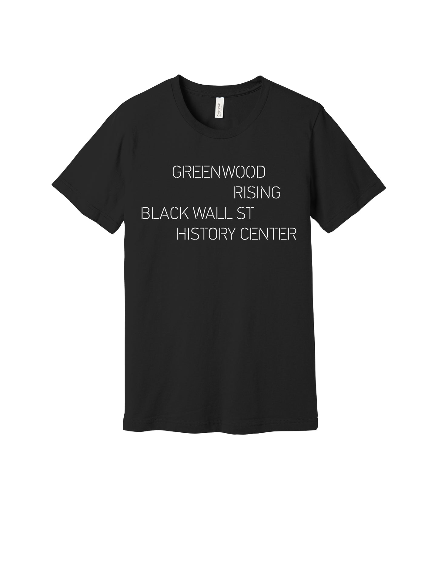 Greenwood Rising Black Wall St Tee