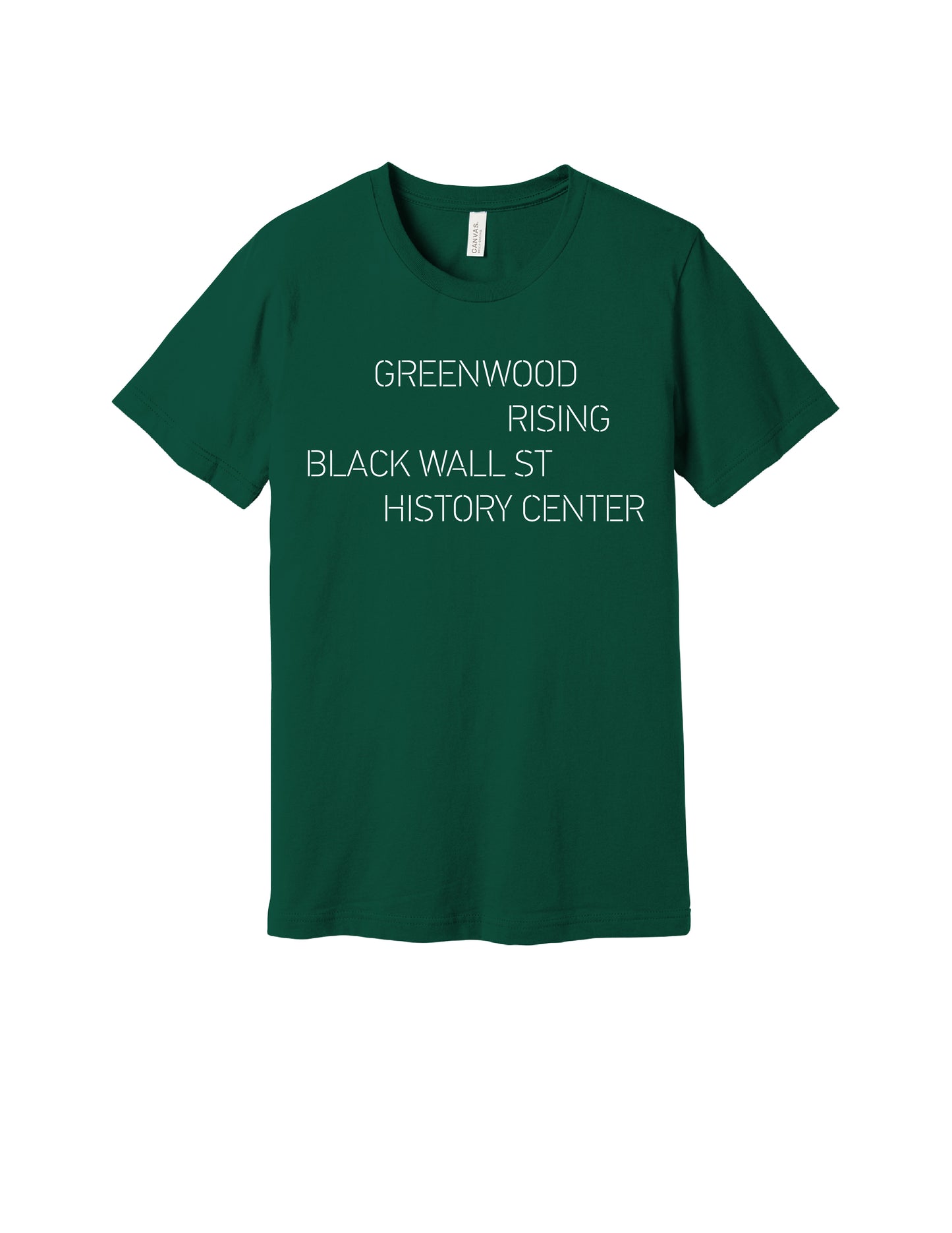 Greenwood Rising Black Wall St Tee