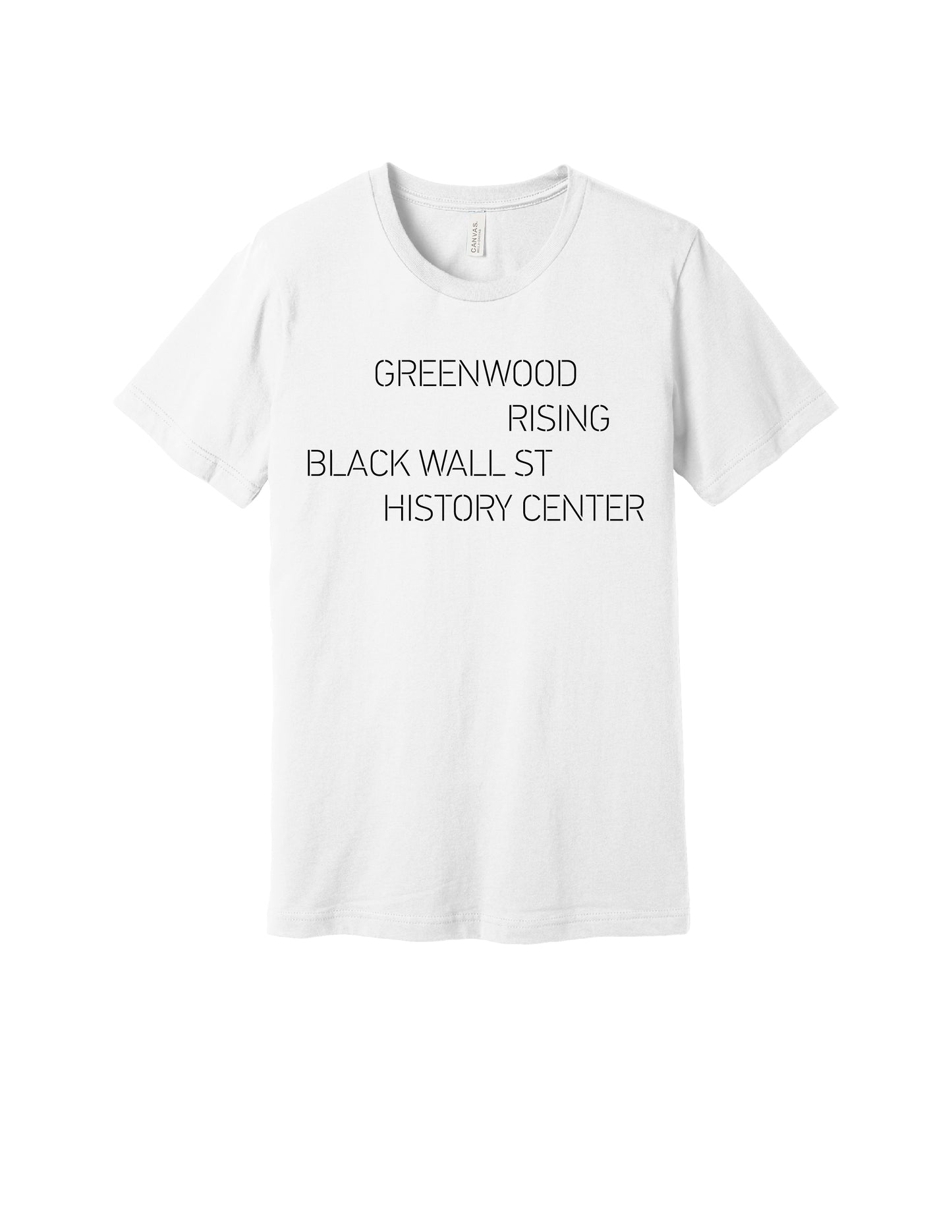 Greenwood Rising Black Wall St Tee